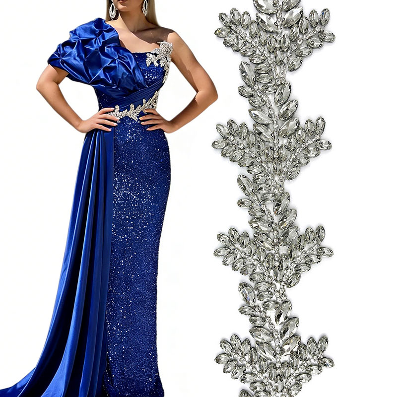 Hotfix Rhinestone Sheet - Kryształki Hotfix, aplikacje kwiatowe z kryształków,
