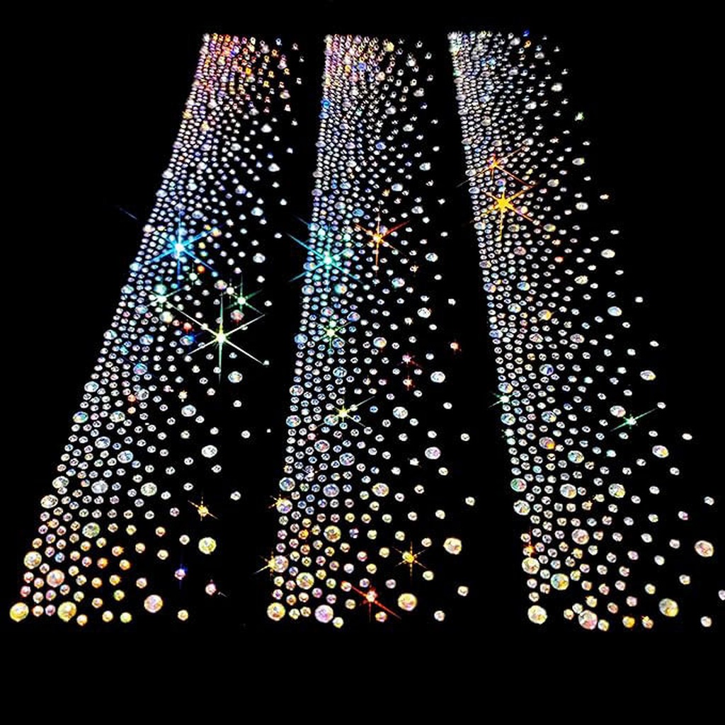 Hotfix Rhinestone Sheet - Naszywka z dżetami do naprasowania, średniej