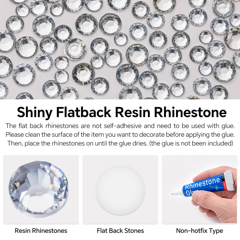 Przezroczyste 2-5mm opakowanie – Hotfix Rhinestone Sheet recenzja i cena