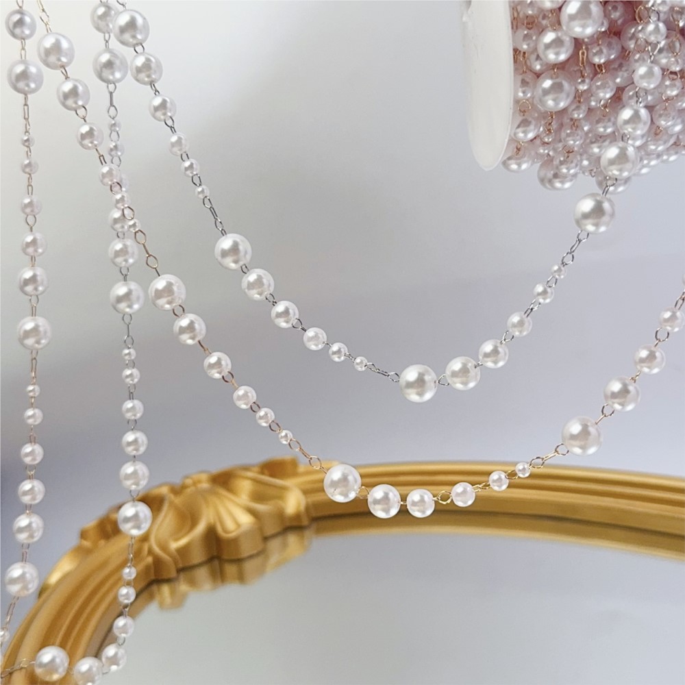 1 metr sztucznych pereł o śred – Pearl Trim Chain recenzja i cena