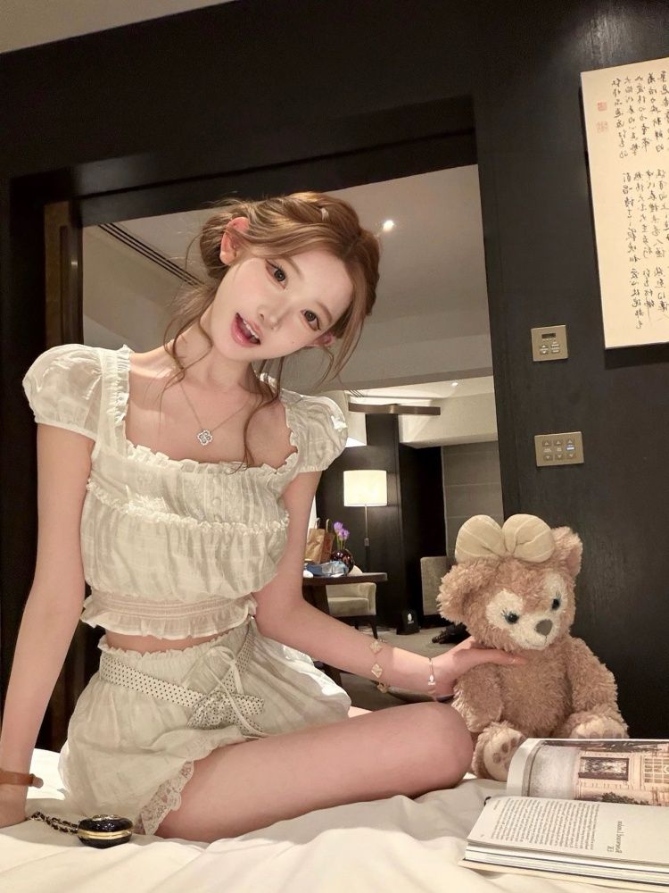 Letni Zestaw Dwuczęściowy w St – Elastic Lace Trim recenzja i cena