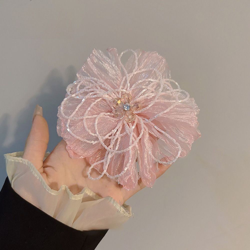 Aplikacja kwiatowa z organzy,  – Crystal Mesh Fabric recenzja i cena