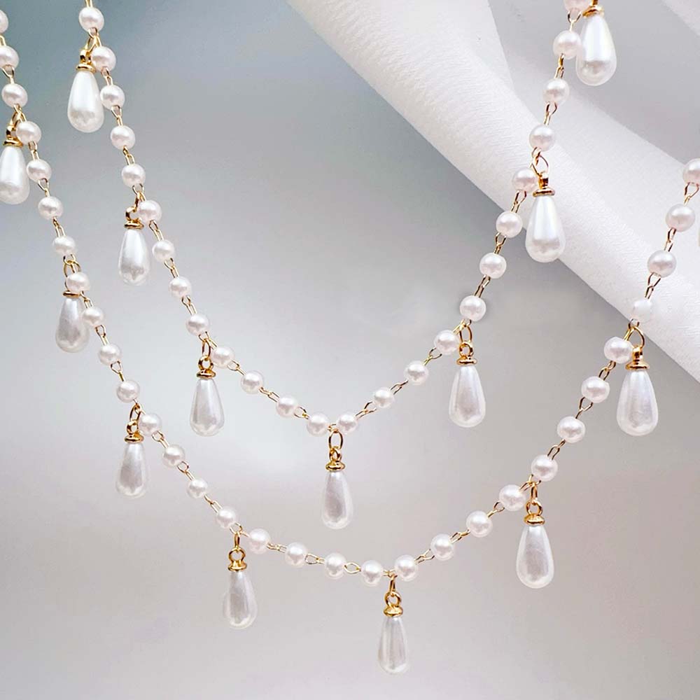 0.5M 1M imitacja perły Waterdr – Pearl Trim Chain recenzja i cena